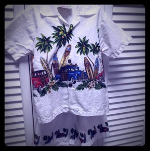 Hawaiian Shirt and Shorts